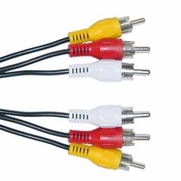 POWERTECH Καλώδιο 3x RCA Male σε 3x RCA Male CAB-R004, 1.5m