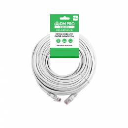 Patch cord UTP cat5e 15m γκρι DM PRO