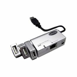 OKION Mini Docking Station High Speed USB+Ethernet