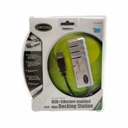 OKION Mini Docking Station High Speed USB+Ethernet