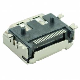 HDMI Connector A TYPE1, pins 90d, Silver | CON-H002