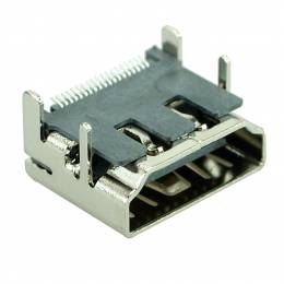 HDMI Connector C TYPE2, pins ίσια, Silver | CON-H003