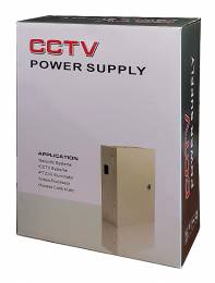 POWERTECH τροφοδοτικό CP1209-20A-B για CCTV-Alarm, DC12V 20A, 9 κανάλια