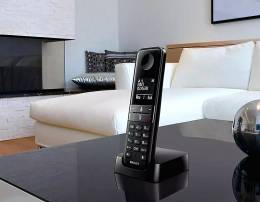 PHILIPS ασύρματο τηλέφωνο D4701B/34, με ελληνικό μενού, μαύρο