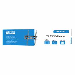 Βάση TV 32"-70" έως 45kg ρυθμιζόμενη επιτοίχια DM PRO μαύρη