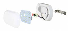 POWERTECH LED φωτιστικό τοίχου EXTL-0004, 10W, 4000k cool white, λευκό