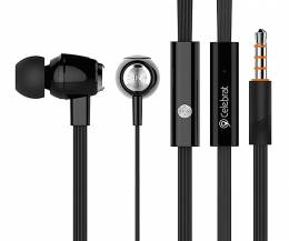 CELEBRAT earphones με μικρόφωνο G9, on/off, 10mm, 1.2m, λευκά