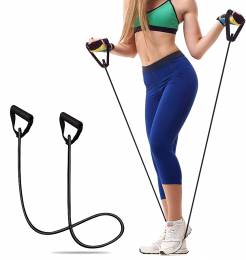 Λάστιχο γυμναστικής με χερούλια GYM-0005, Φ9, 1.2μ, μπλε