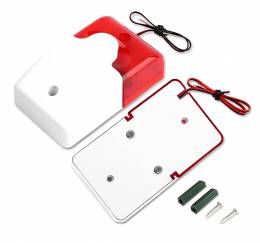 Σειρήνα πανικού Piezzo εσωτερικού χώρου HS-157, 12V, Red