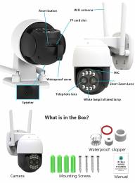 INNOTRONIK smart κάμερα ICS-PT32, 2x lens, 4MP, 8x zoom, WiFi, PTZ, IP65