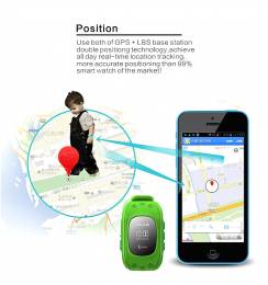 INTIME GPS Παιδικό ρολόι χειρός IT-025, SOS, βηματομετρητής, πράσινο