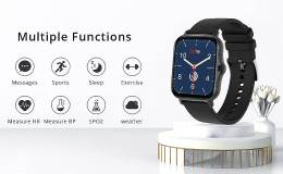 ΙΝΤΙΜΕ smartwatch P8 Plus 1.69" έγχρωμο IP67, HR & Blood pressure, μαύρο