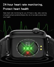 ΙΝΤΙΜΕ smartwatch P16, 1.69" έγχρωμο, IP67, HR & Blood pressure, μαύρο
