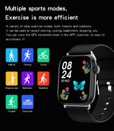 ΙΝΤΙΜΕ smartwatch P16, 1.69" έγχρωμο, IP67, HR & Blood pressure, μαύρο