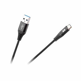 Καλώδιο USB - USB C REBEL 2m REBEL μαύρο