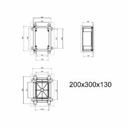ARLI 1102 ΣΤΕΓΑΝΟ ΚΟΥΤΙ ΜΕ ΠΟΡΤΑ 210Χ280Χ130mm IP65