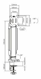 BRATECK Βάση γραφείου Gas Spring LDT36-C01 για οθόνη 17" - 32" , 2-8kg