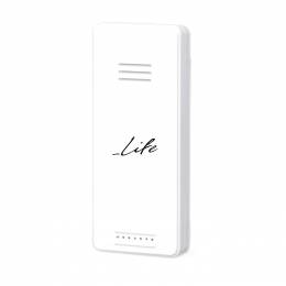 LIFE MONSOON Weather station with wireless outdoor sensor clock, white