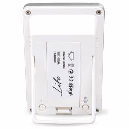 LIFE iTEMP White Thermometer/hygrometer with clock WES-101