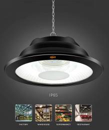 LIPER LED προβολέας LPHB-100D01 100W, 9500lmn, 6500K, IP65, Φ34, μαύρος