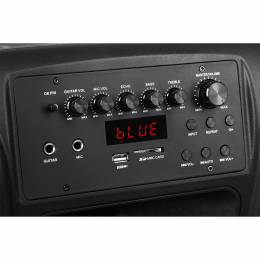 Ενεργό ηχείο 12" 40W με 2 ασύρματα μικρόφωνα, SD, Bluetooth, USB AZUSA