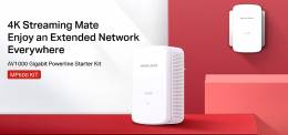 MERCUSYS Powerline MP500 Kit, AV1000 Gigabit, Ver: 1.0