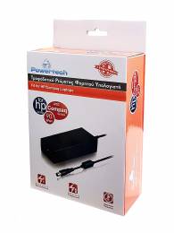 POWERTECH τροφοδοτικό laptop PT-119 για HP, 90W, 18.5V - 4.9A
