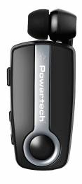 POWERTECH Bluetooth earphone Klipp PT-733, multipoint, BT V4.1, ασημί