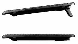 POWERTECH Βάση & ψύξη laptop PT-738 έως 15.6", 2x 125mm fan, LED, μαύρο