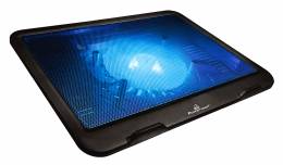 POWERTECH Βάση & ψύξη laptop PT-740 έως 15.6", 125mm fan, LED, μαύρο.  NOTEBOOK COOLERS