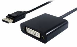 POWERTECH converter DisplayPort σε DVI (F) PTH-030, active, 4K2K, μαύρο