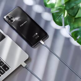 Καλώδιο USB 3.0 - USB Type-C 2m Rebel μαύρο
