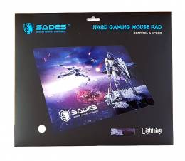 SADES Gaming Mouse Pad Lightning, Low Friction, Rubber base, 350 x 260mm