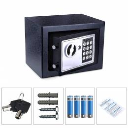 POWERTECH Χρηματοκιβώτιο ασφαλείας SB-17E, 3-8 ψηφίων, 17x23x17cm