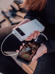 Power Bank 40000mAh 2xUSB QC PB40A USB-C BLOW λευκό