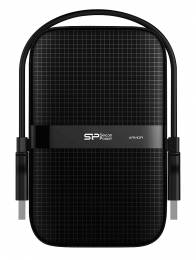 SILICON POWER εξωτερικός HDD Armor A60, 4TB, USB 3.2, μαύρος