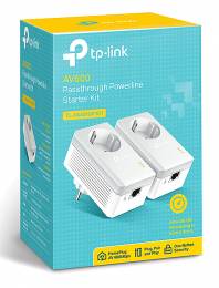 TP-LINK AV600 Passthrough Powerline Starter Kit TL-PA4010P, Ver. 4.0