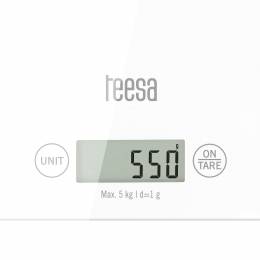 Ζυγαριά Κουζίνας Λευκή με Γυαλί TEESA