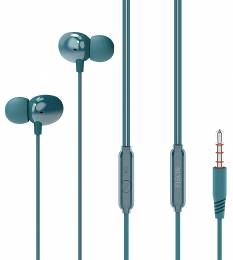 YISON earphones με μικρόφωνο X5, 3.5mm, 1.2m, μπλε