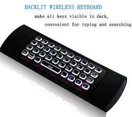 Air mouse XYX-1000, motion sensing, back light, μαύρο
