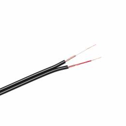 Καλώδιο 2x RCA 4mm 100m μαύρο