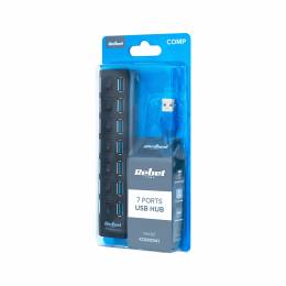 USB 3.0 Hub 7 θέσεων με διακόπτες REBEL
