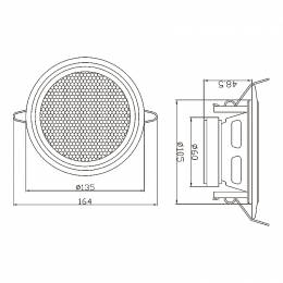 Ηχείο WS-135 100mm 15W / 8ohm Blow