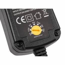 Ρυθμιζόμενο Universal Τροφοδοτικό 3-12V 1500mA 18W με σετ βυσμάτων DM PRO Power