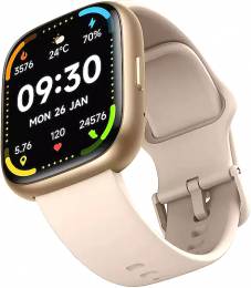 Smartwatch Maxcom Ecowatch 6 1.83" 300 mAh IP68 με Δυνατότητα Κλήσεων Gold
