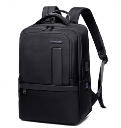 ARCTIC HUNTER Τσάντα Πλάτης με θήκη laptop 15.6", 27L, USB, μαύρη