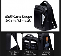 ARCTIC HUNTER τσάντα πλάτης με θήκη laptop 15.6", 18L, γκρι
