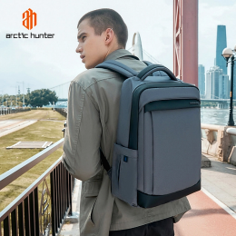 ARCTIC HUNTER τσάντα πλάτης με θήκη laptop 15.6", 18L, γκρι