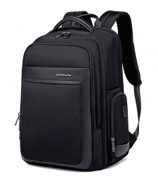 ARCTIC HUNTER τσάντα πλάτης με θήκη laptop 17", 40L, USB, μαύρη