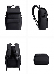 ARCTIC HUNTER τσάντα πλάτης με θήκη laptop 15.6", 20L, USB, μαύρη